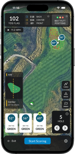 Wind-adjusted aim line strategy preview